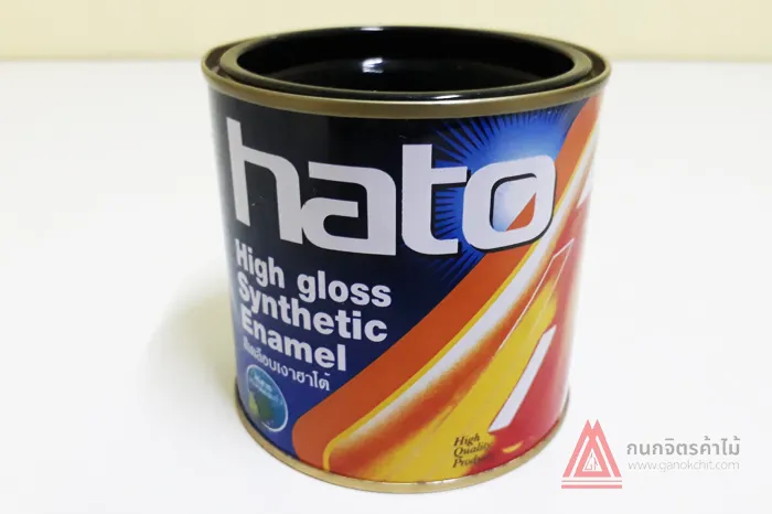 สีน้ำมันเคลือบเงาสีดำ-Hato