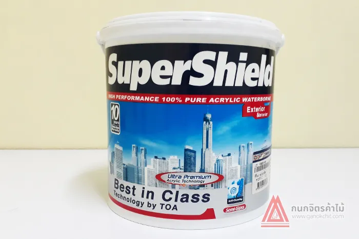 สีน้ำอะคริลิคชนิดกึ่งเงาภายนอกภายใน-TOASupershield