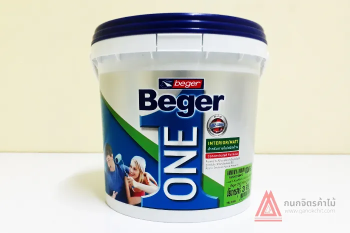 สีน้ำอะคลิลิกภายในชนิดด้าน-Beger