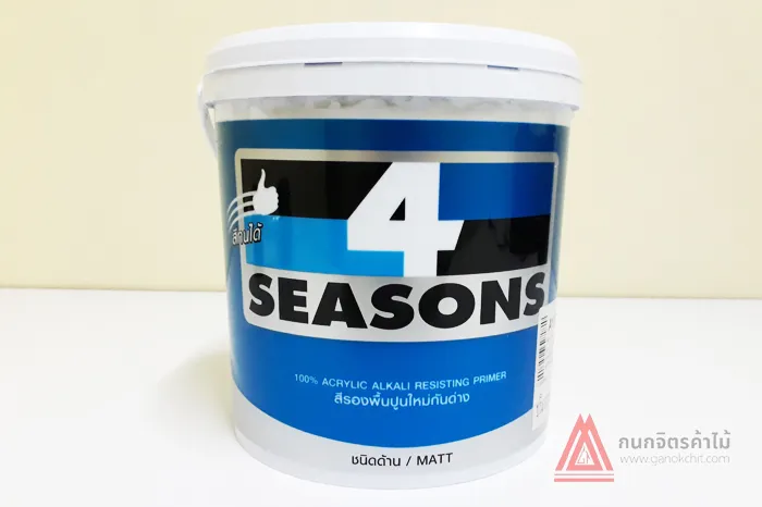 สีรองพื้นปูนใหม่กันด่างชนิดด้าน4seasonsA1111-TOA