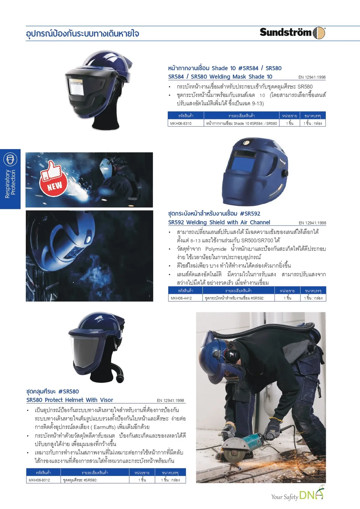 sundstromอุปกรณ์ป้องกันระบบทางเดินหายใจ(2)