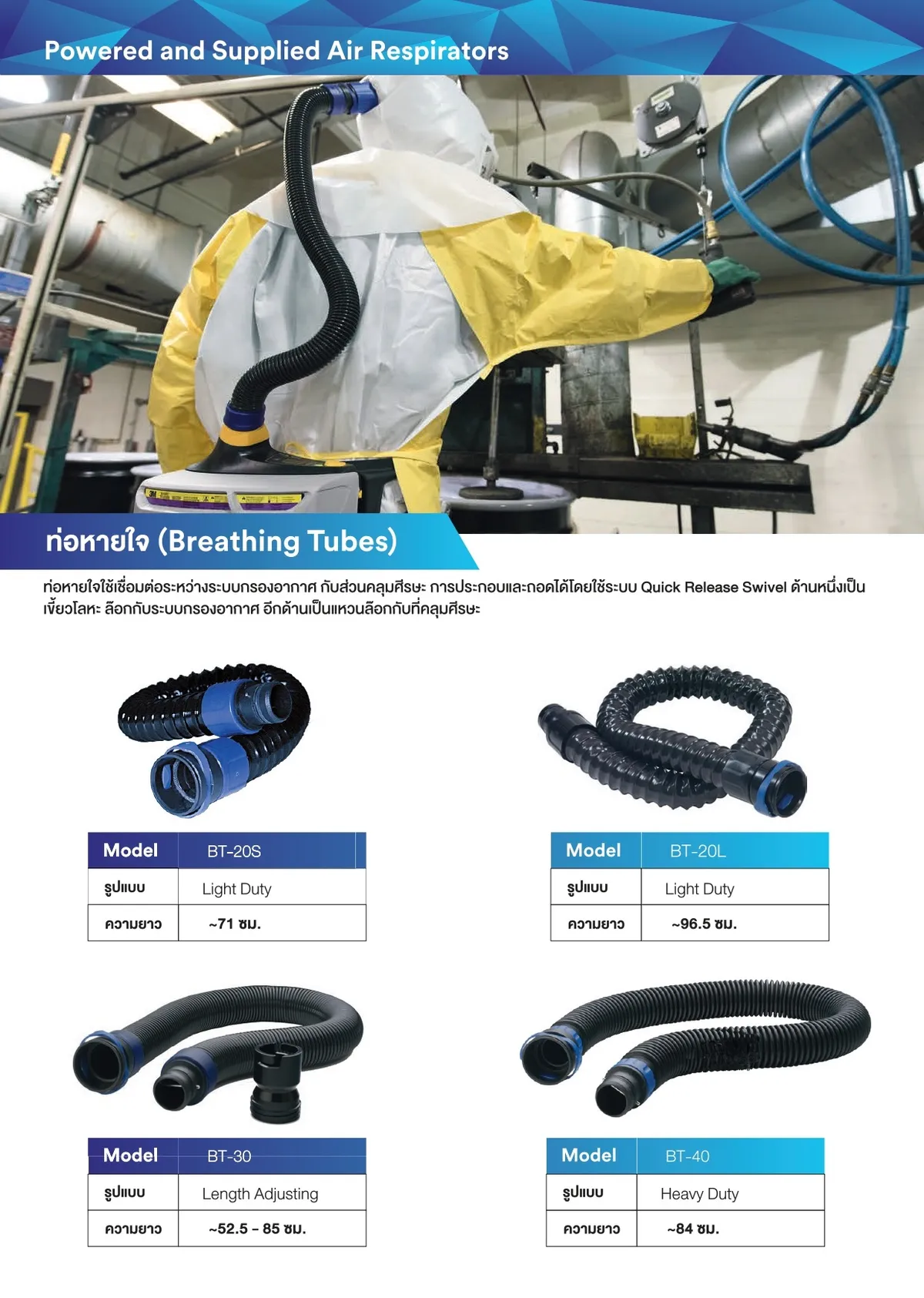 ท่อหายใจBT-20SBT-20LBT-30BT-40