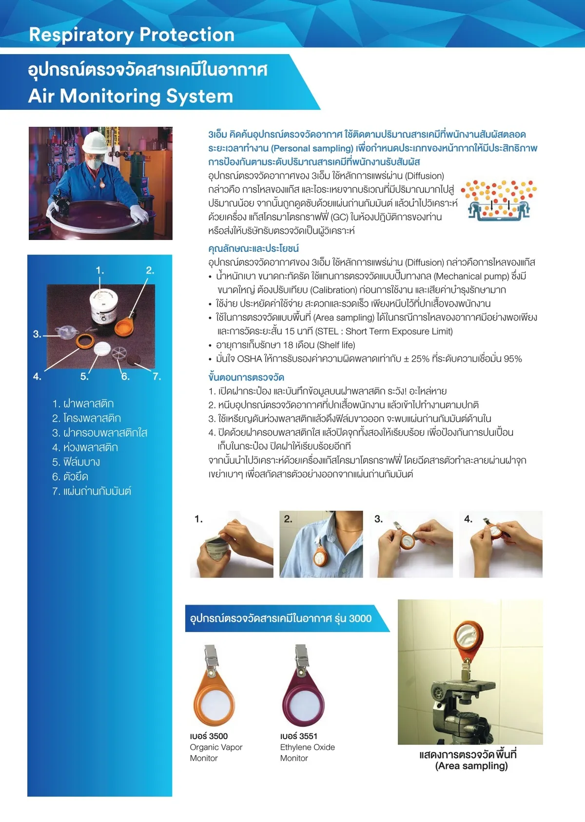 อุปกรณ์ตรวจวัดสารเคมีในอากาศ3000
