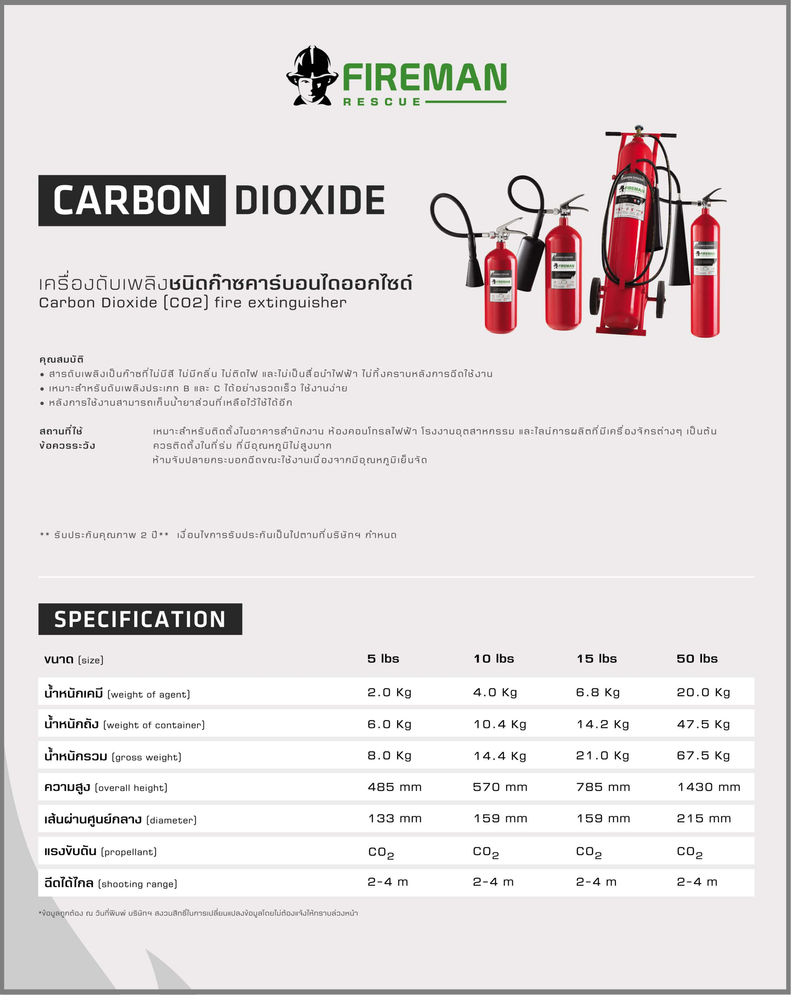 ถังดับเพลิงชนิดCO2