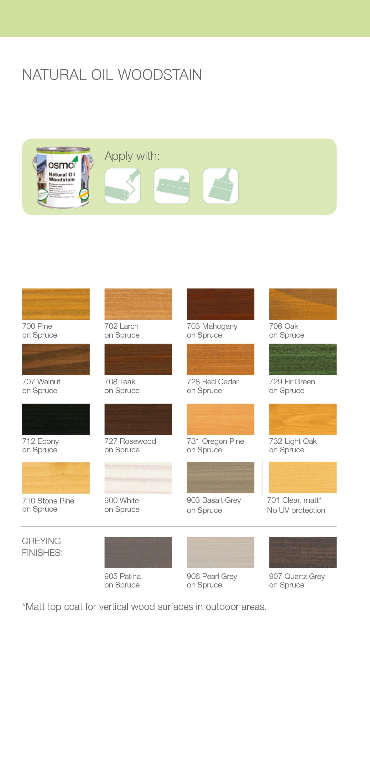 OSMO Natural Oil Woodstain 2.5L