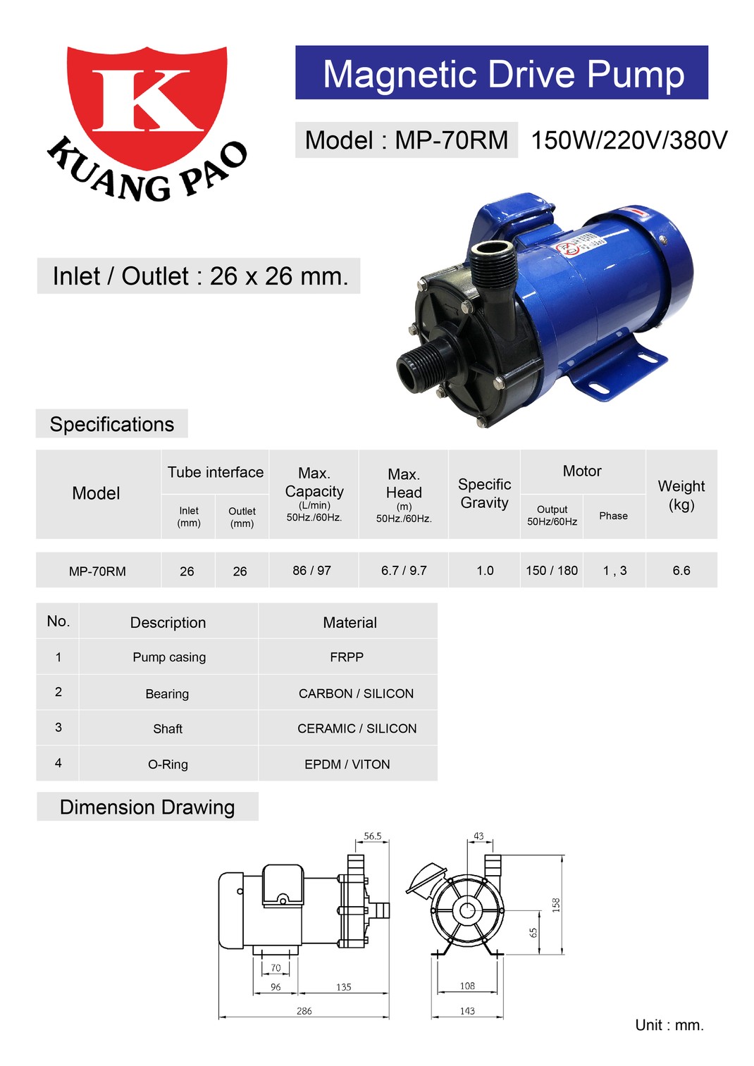 MP-70RM150W-220V-380