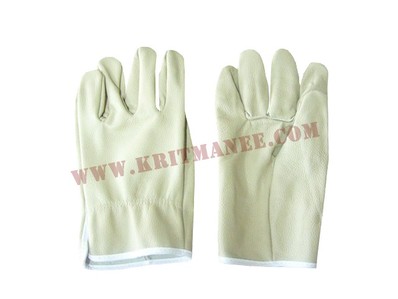 A010-ถุงมืออาร์กอนหนังเฟอร์(ดึงยาง)