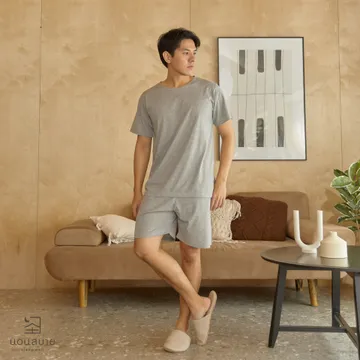 01ขาสั้นสีเทาเข้ม