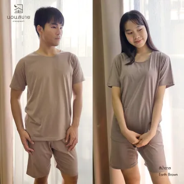 01เทาเข้มขาสั้นผู้ชายผู้หญิง