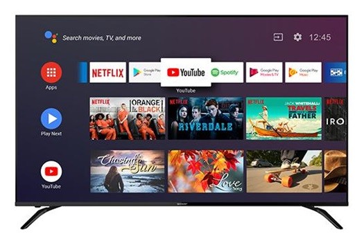 SHARP 60 นิ้ว รุ่น 4T-C60BK1X LED TV AQUOS 4K Android 9.0