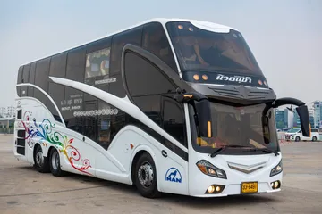 รถทัวร์รถโค้ชรถบัส48ที่นั่ง2ชั้น