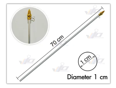 F0420เสาอลูพร้อมหัวบัว70cm