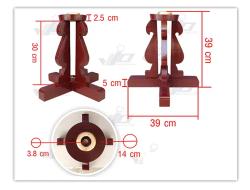 ฐานเสารูปดอกรัก-ขนาด-16-นิ้ว-สีน้ำตาล