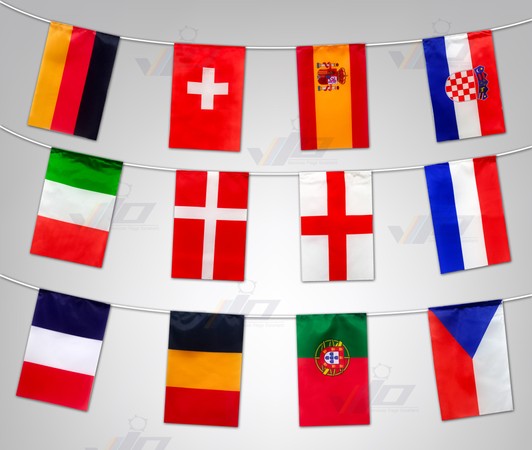 VIO FLAG จำหน่าย ธงราวฟุตบอลยูโร ธงฟุตบอลยูโร 2024