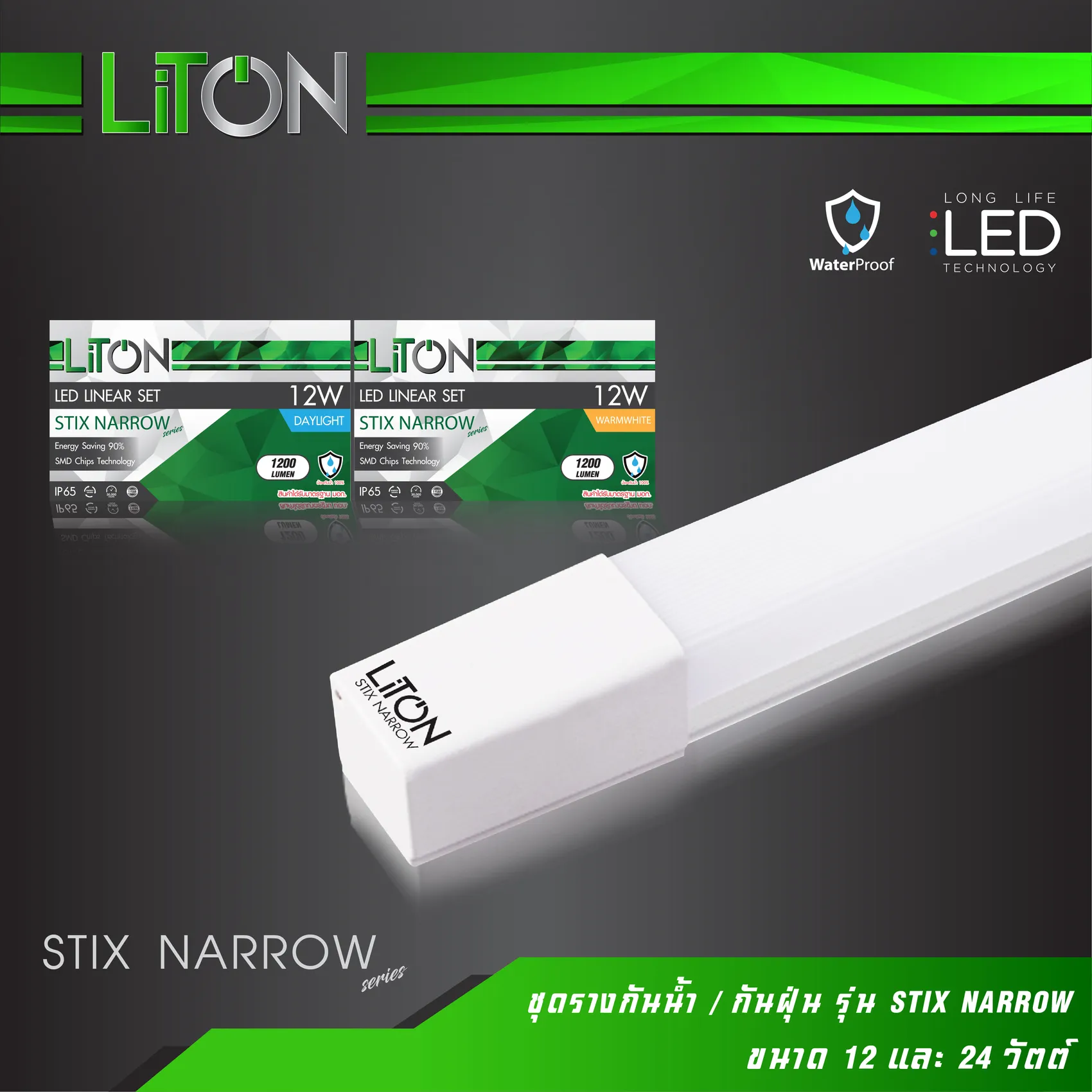 ชุดรางกันน้ำกันฝุ่นรุ่นSTIXNARROW-01