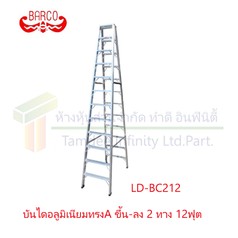 บันไดทรงAขึ้นลง2ทาง12ขั้น