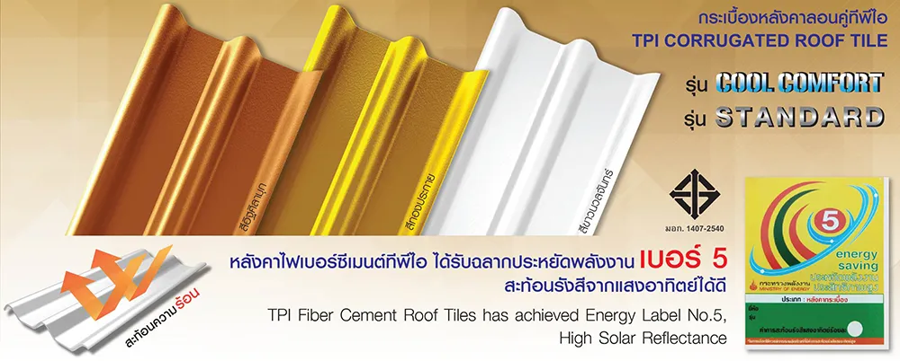 หลังคาลอนคู่ประหยัดไฟเบอร์5