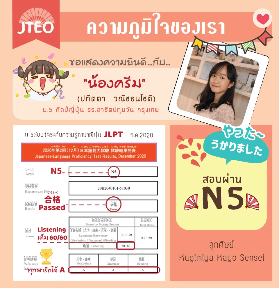 การสอบวัดระดับ-N5-น้องครีม