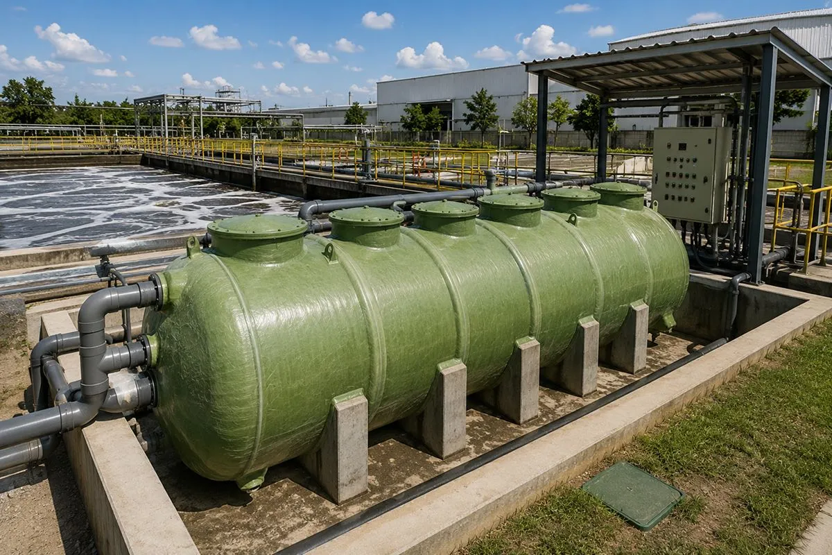 วิธีคำนวณขนาดถังบำบัดน้ำเสียไฟเบอร์กลาส ให้ผ่านเกณฑ์กฎหมายสิ่งแวดล้อม (พร้อมสูตรคำนวณ)