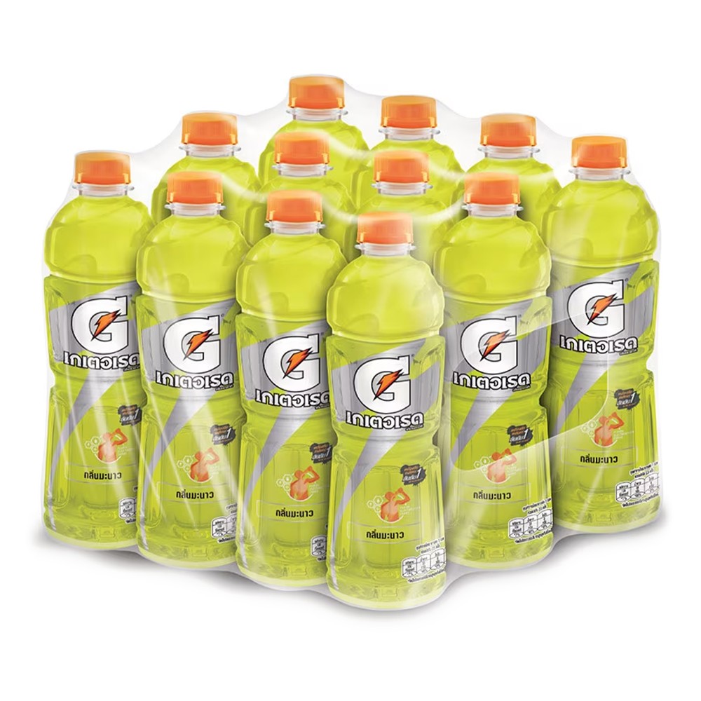 509000127เครื่องดื่มเกลือแร่กลิ่นมะนาวตราเกเตอเรดแพ็ค12x500ml