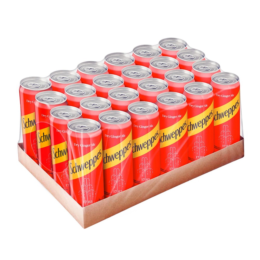 509000280ชเวปส์จินเจอร์แดงกระป๋องแพ็ค24x330ml