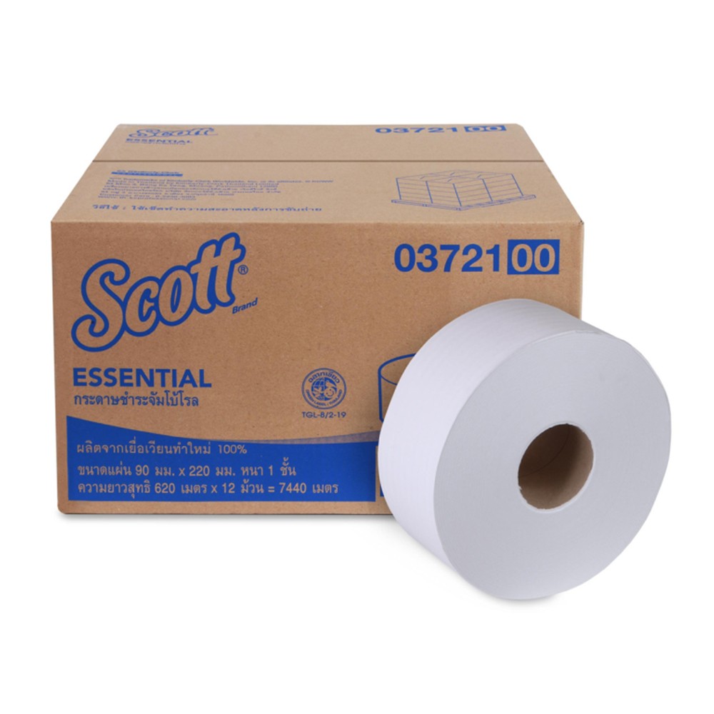 509100017กระดาษJRT1ชั้นสก๊อตกล่อง12x620เมตร