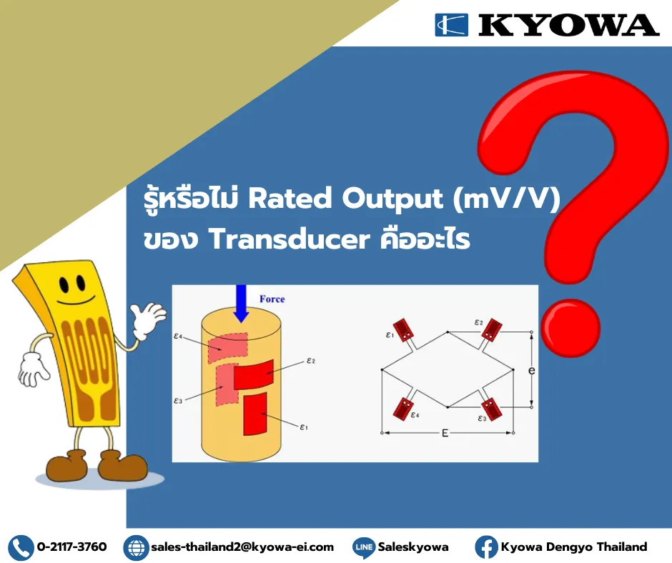 รู้หรือไม่RatedOutput(mVV)ของTransducerคืืออะไร