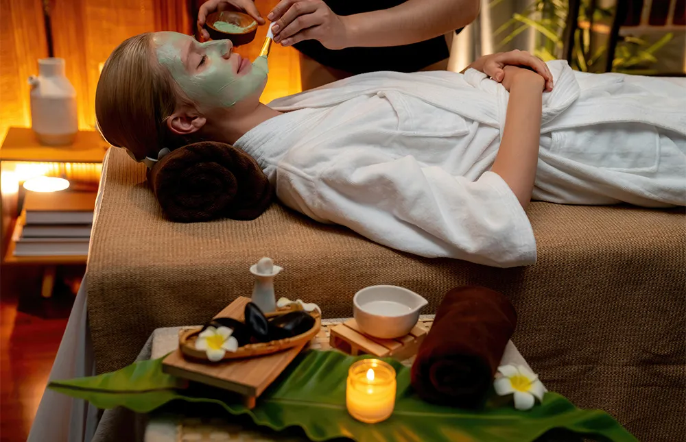 woman-indulges-rejuvenating-with-luxurious-face-cream-spa-massage-quiescent