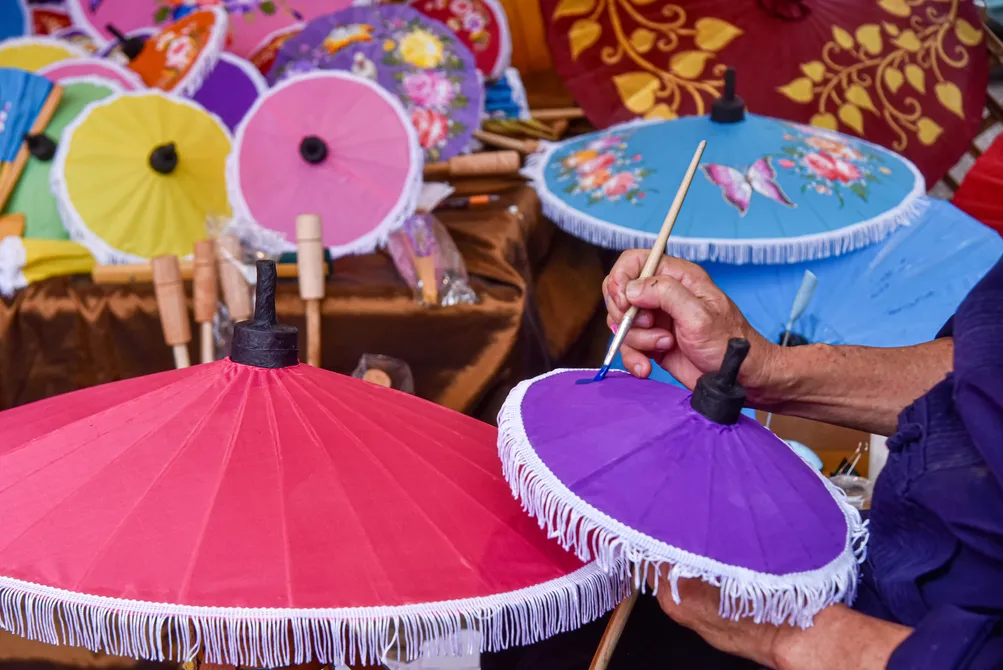 HandmadeumbrellaofthevillageBoSangChiangmaicopy