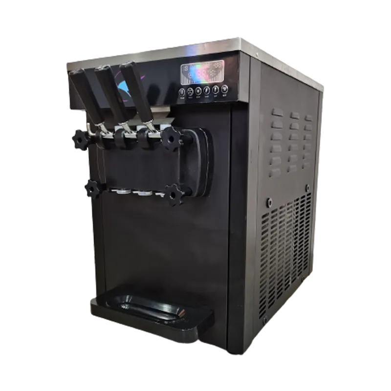 เครื่องทำไอศกรีมซอฟเสริฟขนาด3หัว(BlackCool)