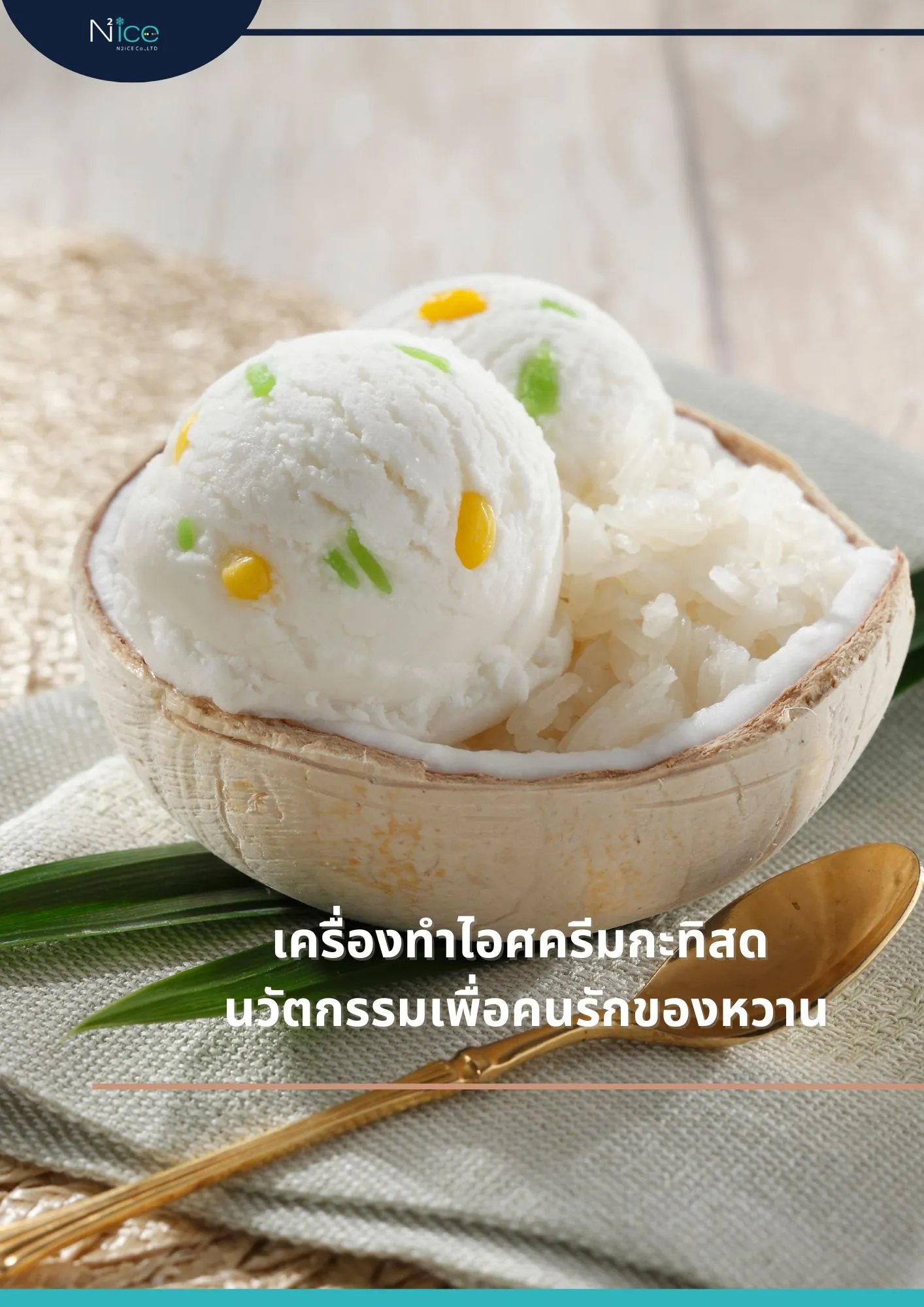 เครื่องทำไอศครีมกะทิสด
