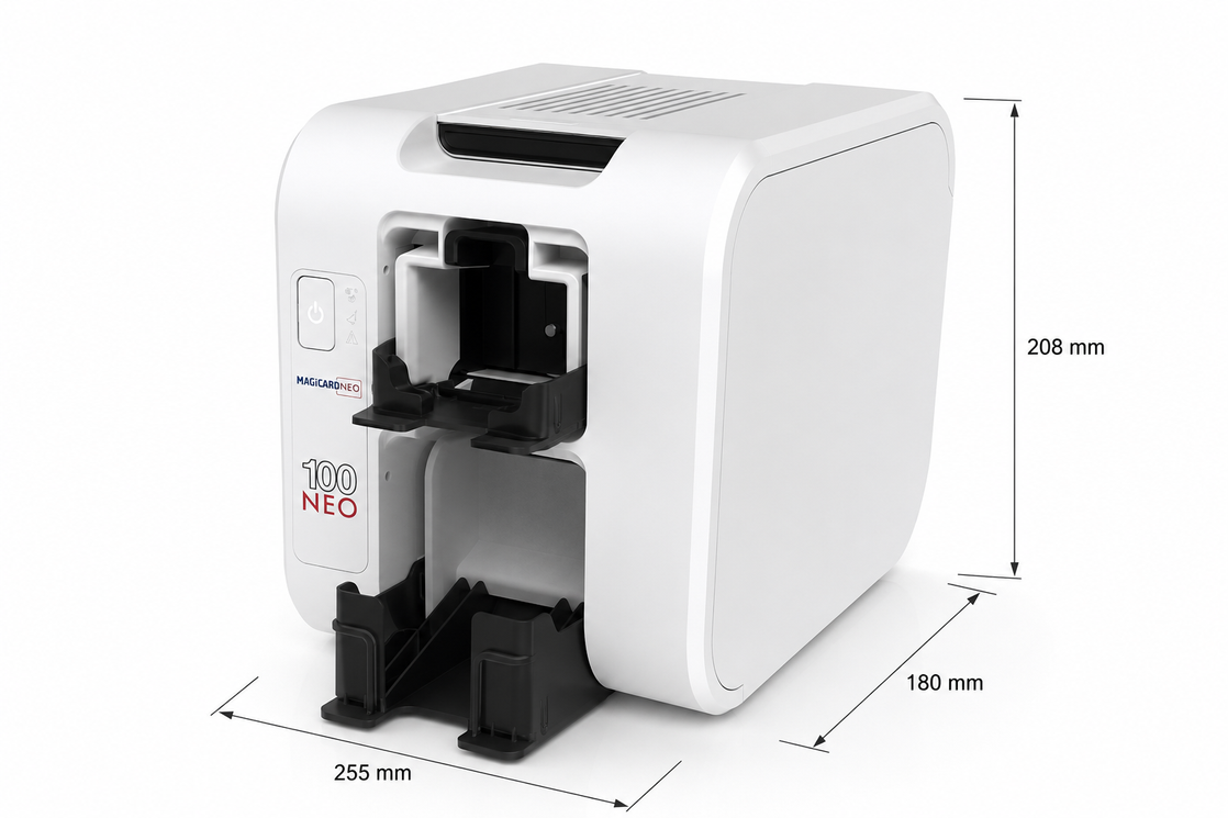 MAGiCARD 100 NEO ขนาดเครื่อง 255x180x208 มม.