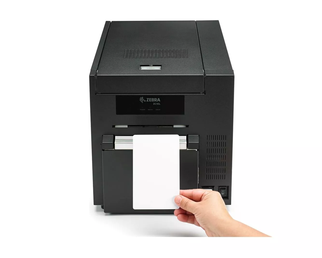 Zebra ZC10L ตัวอย่างบัตรที่พิมพ์