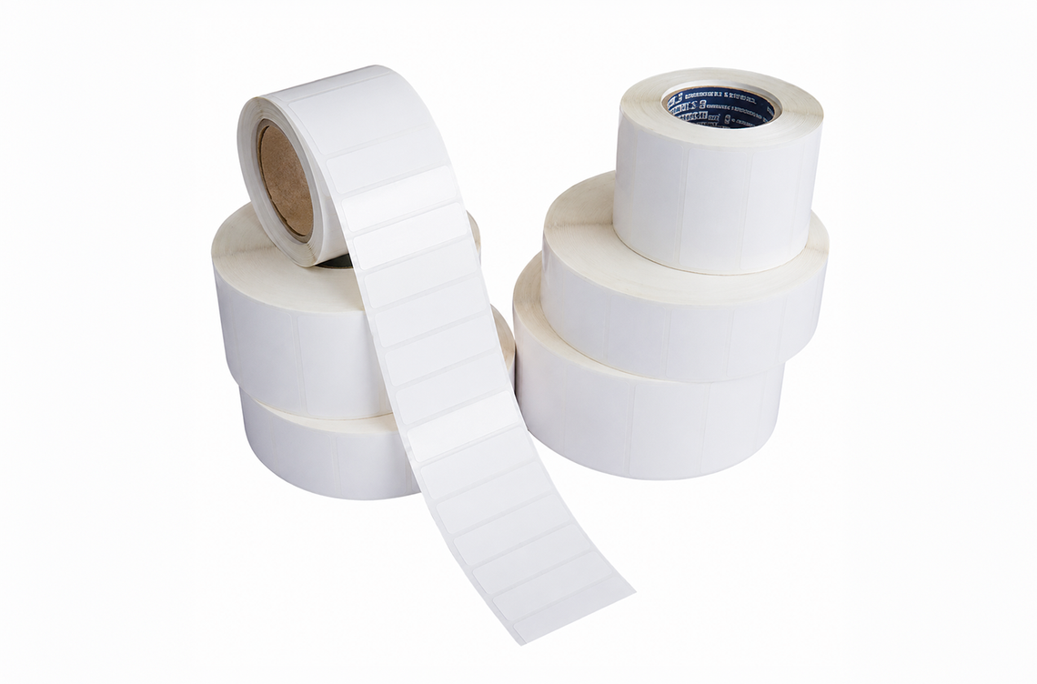 สติกเกอร์เนื้อขาวนวล (Thermal Transfer หรือ TTR)