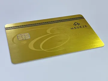 การ์ดโลหะทองแบบมีChip