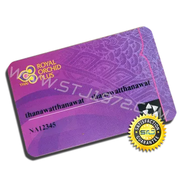 ตัวอย่างบัตรสมาชิกการบินไทย