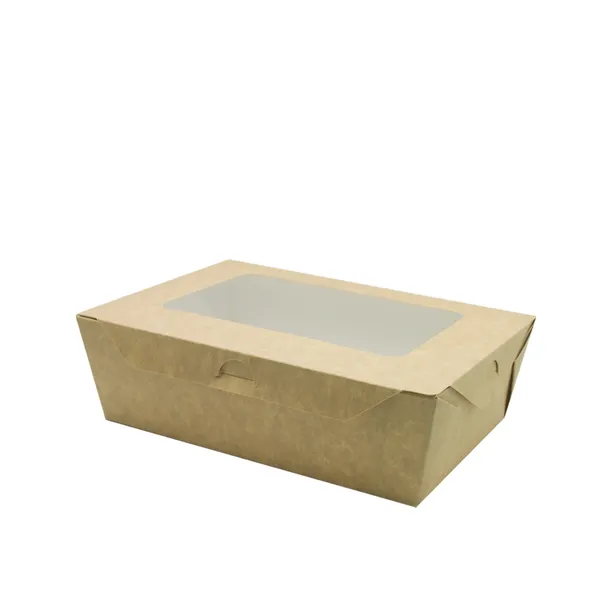 กล่องอาหารเจาะหน้าต่าง122x180x60mm