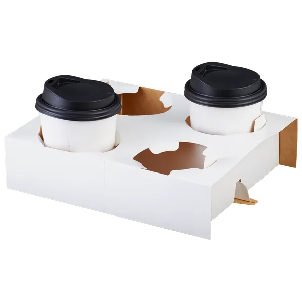 ถาดใส่แก้วกาแฟ4ช่อง184x184x55mm