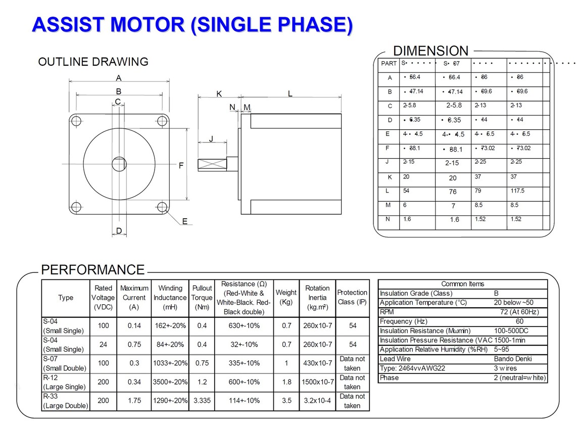 AssistMotorSinglePhase