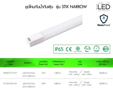 ชุดโคมกันน้ำกันฝุ่น