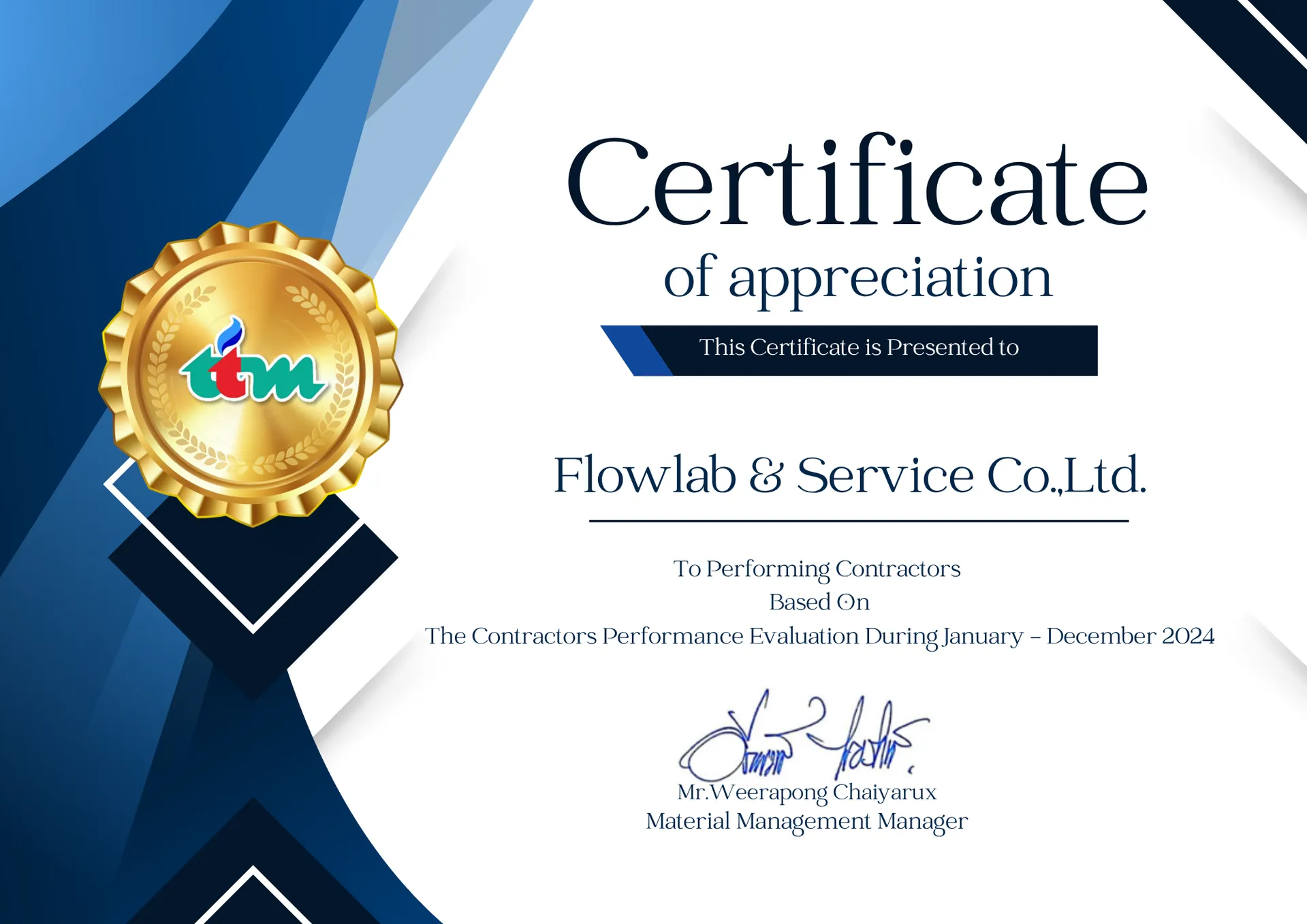 CertificateFlowlabServiceCo