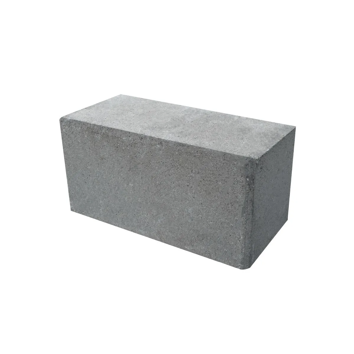 บล็อกประสานครอบ2ปุ่มเล็กสีเทา10x20x10ซม