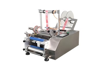 Semi-Automatic-Round-Bottle-Labeling-Machine
