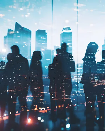 silhouette-business-people-work-together-office-double-exposure-with-highrise-modern-city