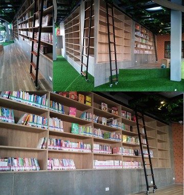 บันไดรางเลื่อนสำหรับห้องสมุดอุทยานการเรียนรู้