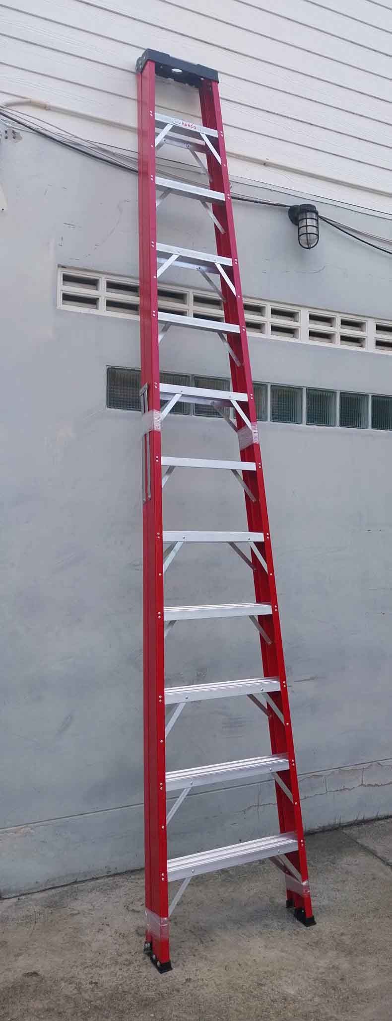 บันไดไฟเบอร์กลาสทรงเอขึ้นทางเดียว12ขั้นBarco