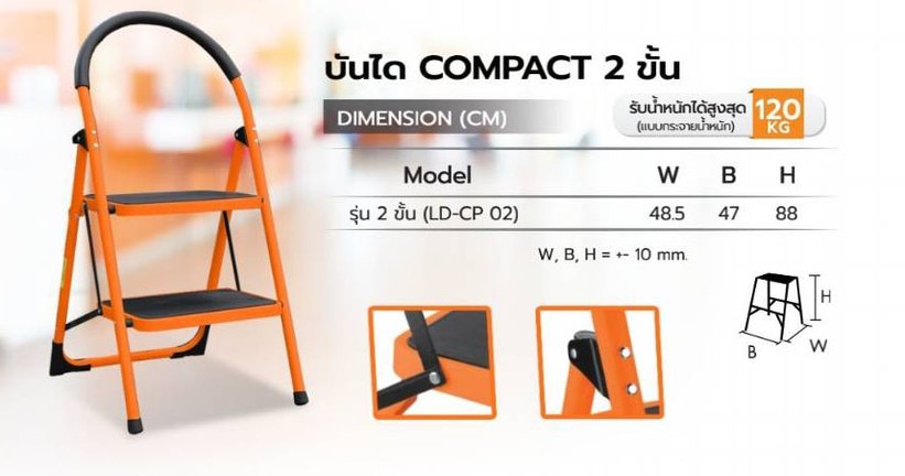 บันไดอเนกประสงค์Compact2ขั้นSanki