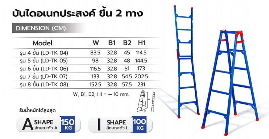 บันไดอเนกประสงค์ขึ้น2ทางSanki