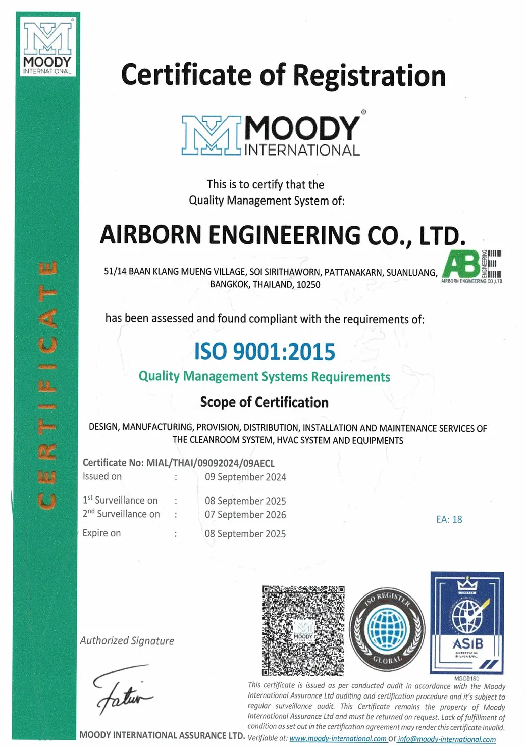 CERTIFICATIONISOPage1