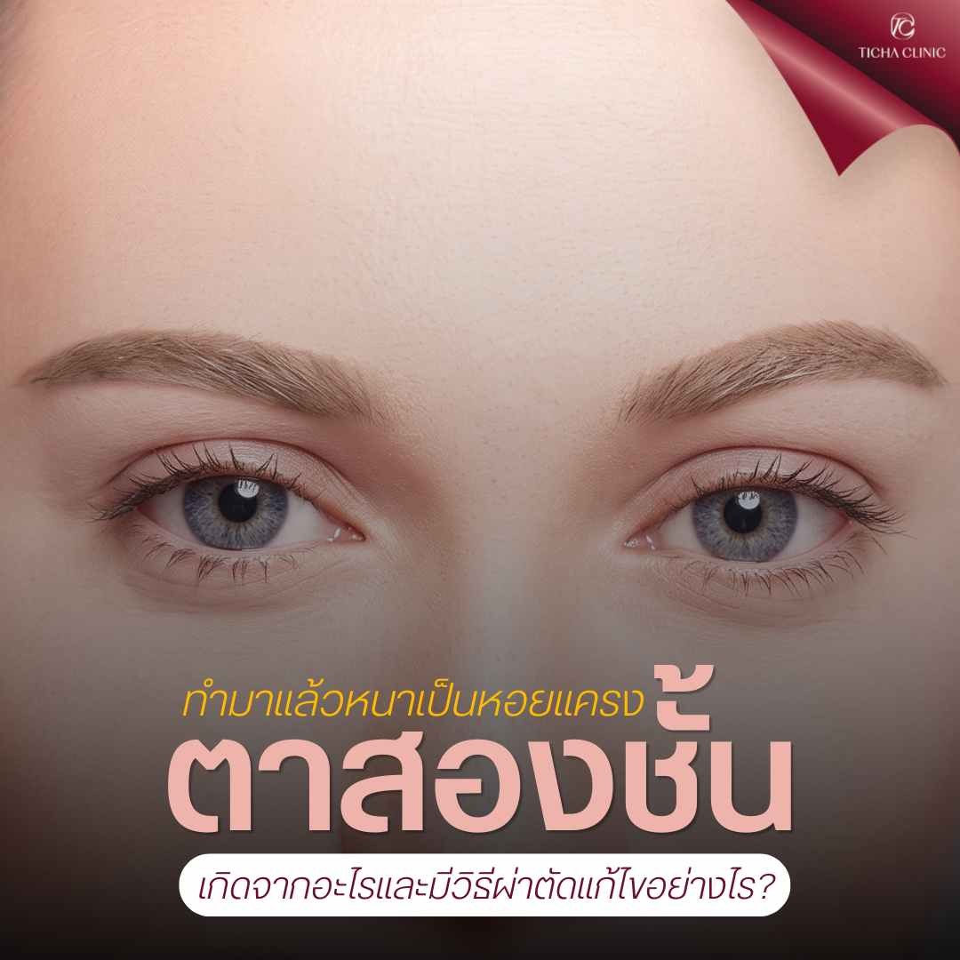 36.2 TC _ ทำตาสองชั้นมาแล้วหนาเป็นหอยแครง หน้าดูดุ เกิดจากอะไรและมีวิธีผ่าตัดแก้ไขอย่างไร_